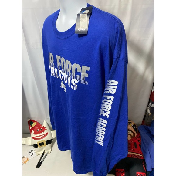 NWT United States Air Force Falcons NCAA~ Gear for Sports T Shirt Adult XXL Blue - Picture 8 of 10